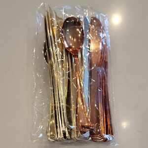 Free With Purchase Random Copper And Gold Plastic Serveware